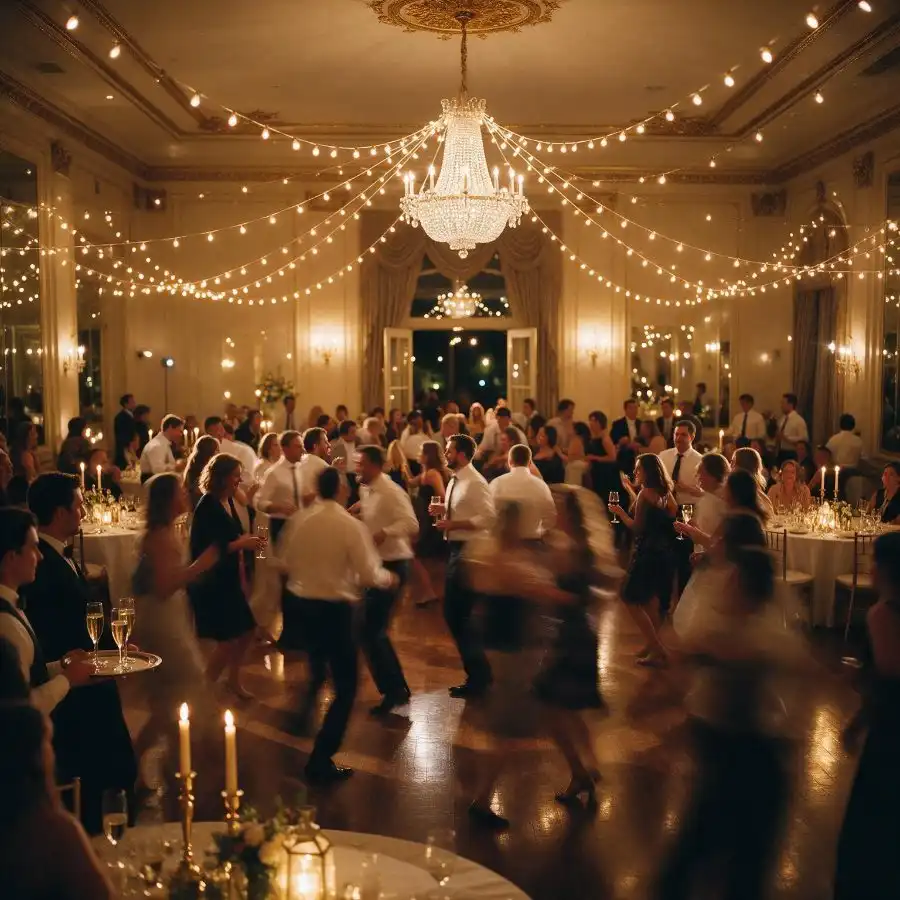 Wedding reception on the Ballroom dance floor